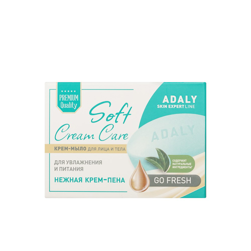 Крем - мыло для лица и тела Adaly Soft Cream Care Go Fresh 100г #1
