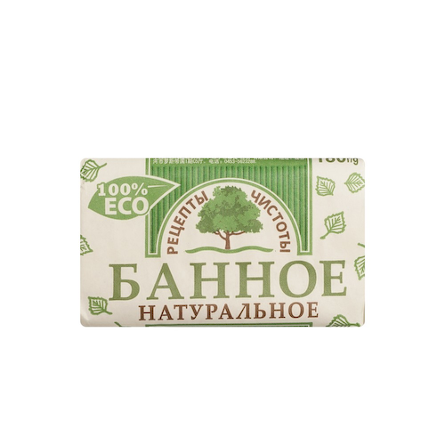 Мыло туалетное Рецепты Чистоты " банное " 180г #1