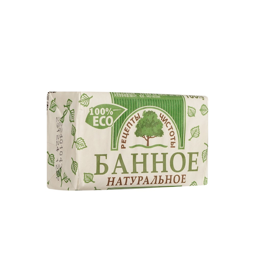 Мыло туалетное Рецепты Чистоты " банное " 180г #1