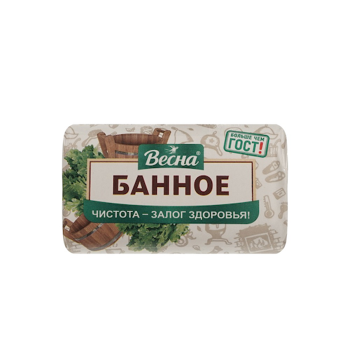 Мыло туалетное Весна Банное 90г #1