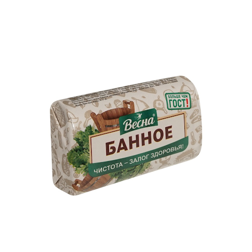 Мыло туалетное Весна Банное 90г #1