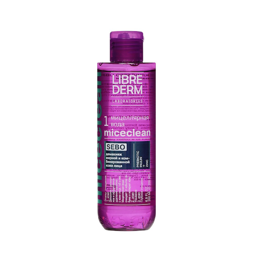 Мицеллярная вода для демакияжа Librederm Miceclean Sebo для жирной и комбинированной кожи 200мл #1