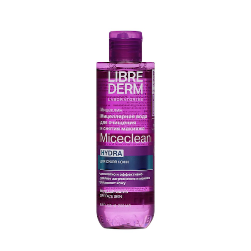 Мицеллярная вода для очищения и снятия макияжа Librederm Miceclean Hydra для сухой кожи 200мл #1