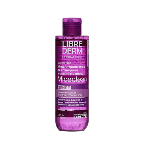 Мицеллярная вода для очищения и снятия макияжа Librederm Miceclean Sense для нормальной и чувствительной кожи 200мл #1