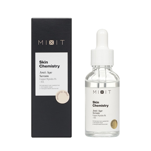 Антивозрастная сыворотка с пептидами меди и гиалуроновой кислотой Mixit Skin Chemistry Anti-age 30мл #1