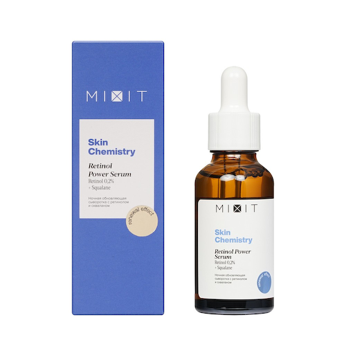 Ночная обновляющая сыворотка с ретинолом и скваланом Mixit Skin Chemistry Retinol Power 30мл #1