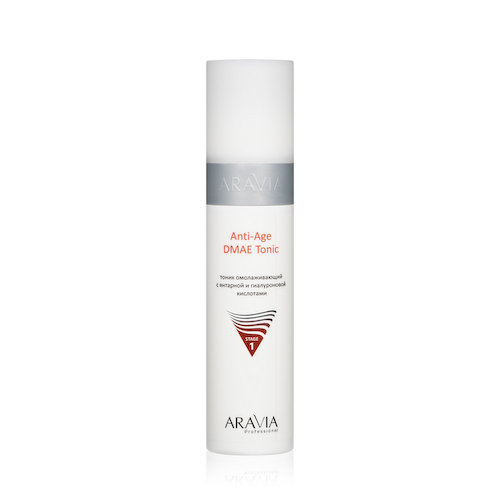Омолаживающий тоник для лица Aravia Professional Anti-Age DMAE Tonic с янтарной и гиалуроновой кислотами 250мл #1