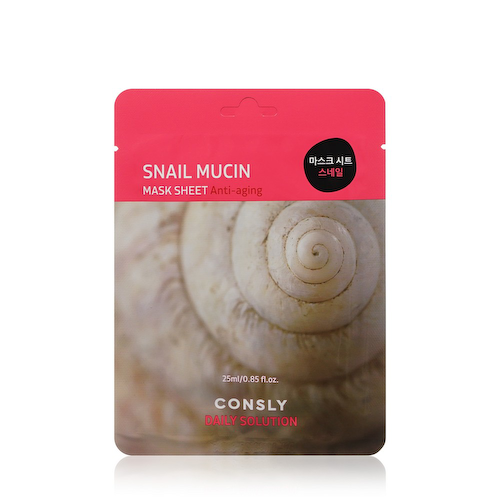 Антивозрастная маска для лица Consly Snail Mucin с муцином улитки 25мл #1