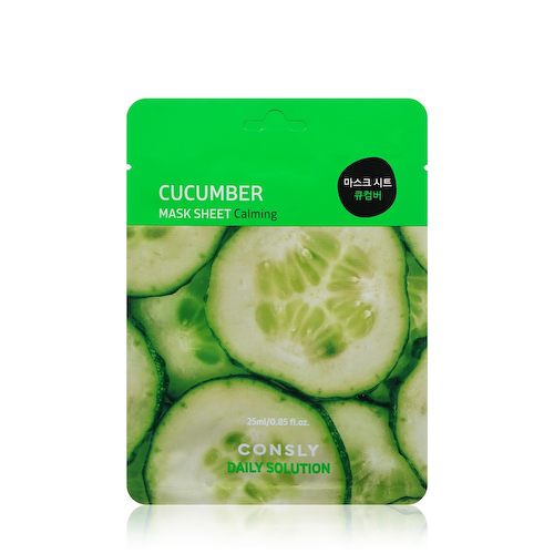 Увлажняющая маска для лица Consly Cucumber с экстрактом огурца 25мл #1