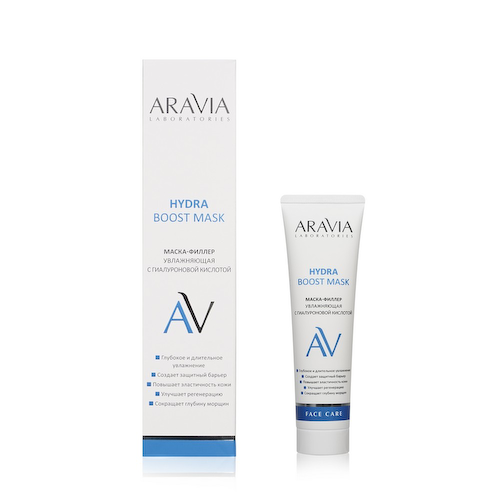 Увлажняющая маска - филлер для лица Aravia Laboratories Hydra Boost с гиалуроновой кислотой 100мл #1