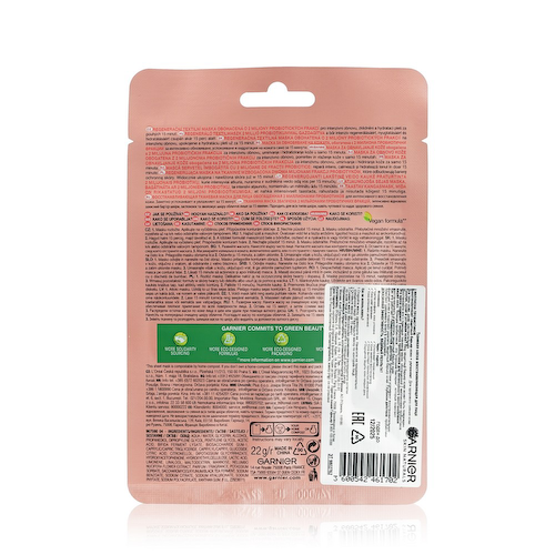 Восстанавливающая тканевая маска для лица Garnier Skin Naturals с пребиотиками 23г #1