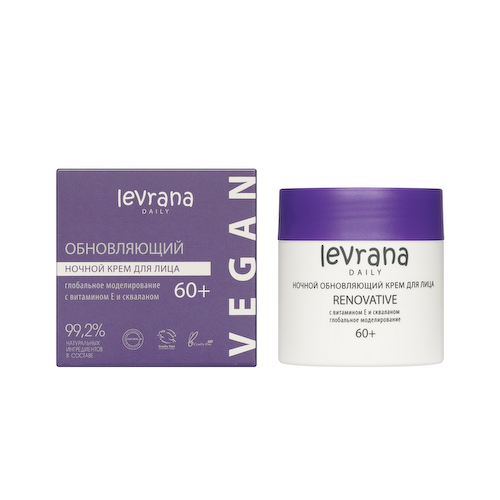 Ночной обновляющий крем для лица Levrana Daily Renovative 60+ 50мл #1