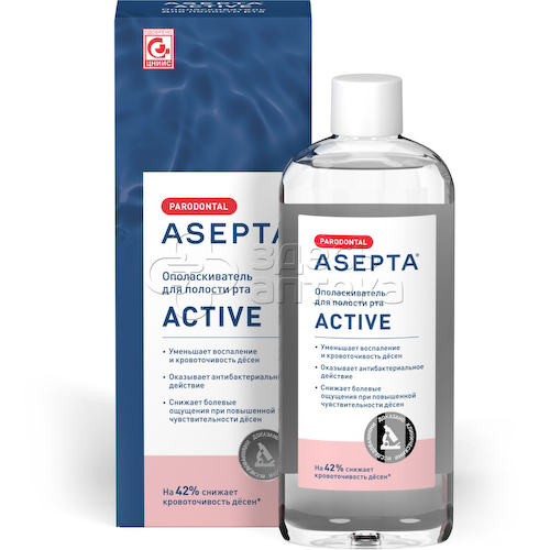 Асепта Active Ополаскиватель для полости рта, 250мл #1