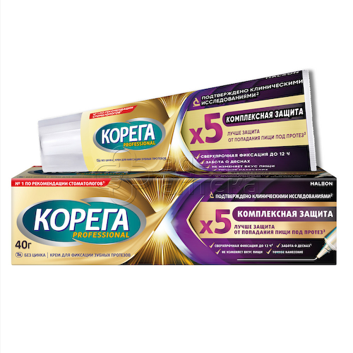 Крем для фиксации зубных протезов Корега максимальное прилегание 40г #1