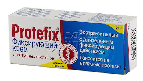 Протефикс Protefix Крем фиксирующий экстра-сильный для зубных протезов, 20 мл/24г #1