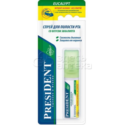 Спрей PRESIDENT Eucalypt без спирта 20 мл #1