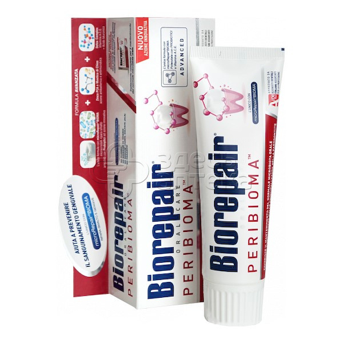 Зубная паста Biorepair Биорепеер Peribioma c пробиотиками, 75мл #1