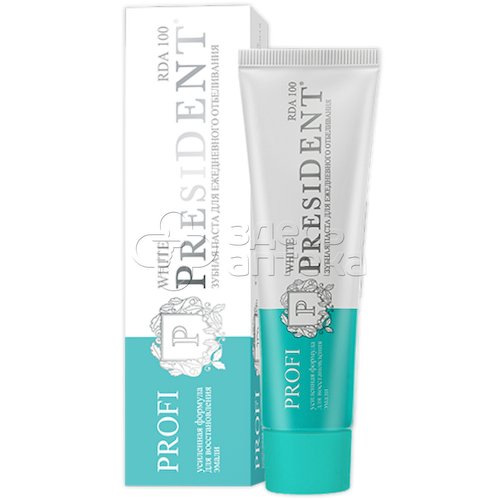 Зубная паста PRESIDENT PROFI White (RDA 100), ежедневное отбеливание, 50 мл #1