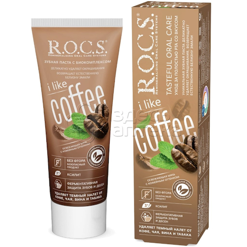 Зубная паста Рокс I Like Coffee 74г #1