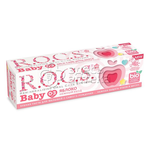 Зубная паста Рокс R.O.C.S. Baby Нежный уход яблоко, 45г #1