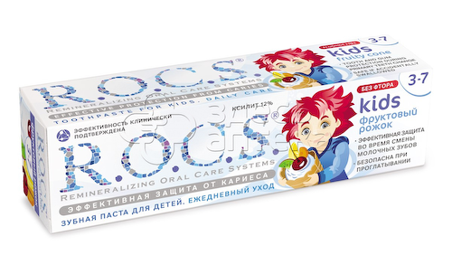 Зубная паста Рокс R.O.C.S Kids Фруктовый рожок со вкусом мороженого 45г #1