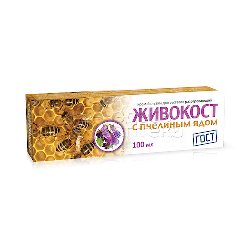 Крем-бальзам Живокост с пчелиным ядом д/суставов 100мл #1