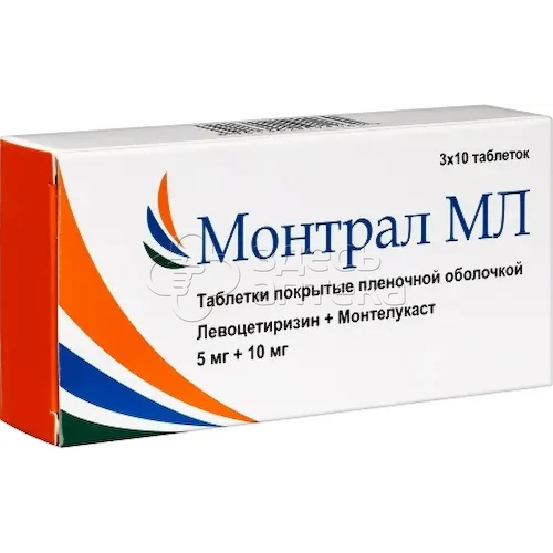 Монтрал МЛ табл. п.п.о. 5мг+10мг N30 #1
