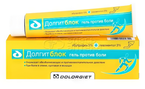 Долгитблок гель для наружного применения 5%+3% туба 150г #1