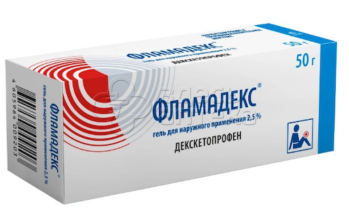 Фламадекс 2,5% для наружного применения туба, 50г #1
