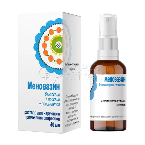 Меновазин раствор для наружного применения флакон, 40 мл #1