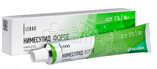 Нимесулид форте 2% гель для наружного применения туба, 50г #1