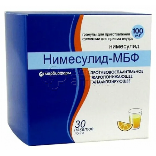 Нимесулид-МБФ гранулы для приготовления суспензии для приема внутрь 100мг 30 пакетов по 2г #1