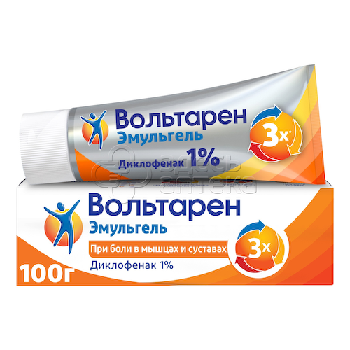 Вольтарен Эмульгель 1% гель для наружного применения туба, 100г #1