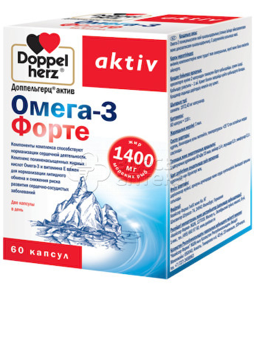 Доппельгерц Актив Омега-3 форте капс N60 #1