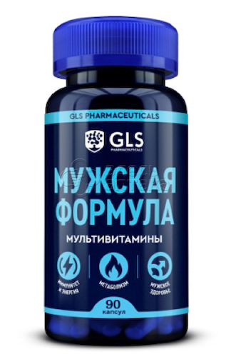 GLS Мужская формула мультивитамины 440 мг капсулы, 90 шт #1