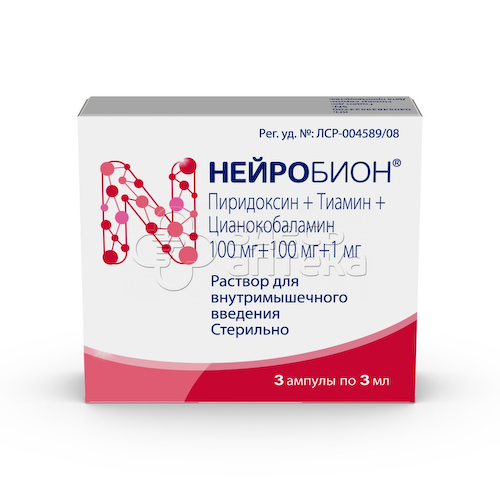 Нейробион раствор для внутримышечного введения, 3 ампулы по 3 мл #1