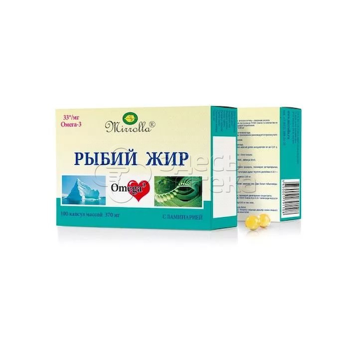 Рыбий жир Мирролла  капс с ламинарией 0,37г N100 #1