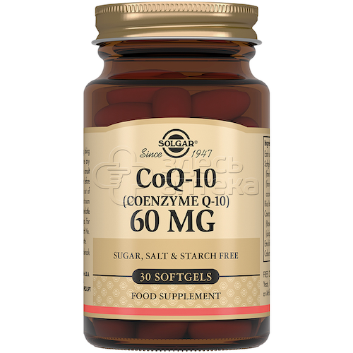 Солгар Коэнзим Q-10 60 мг, 30 капсул #1
