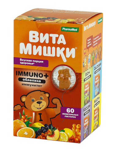 Витамишки Immuno+ облепиха пастилки жевательные N60 #1