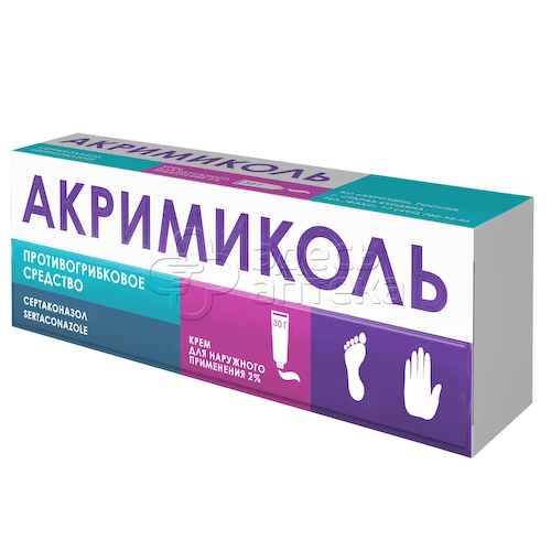 Акримиколь 2% крем для наружного применения туба, 30г #1
