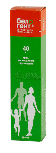 Белогент крем 0,05%+0,1% для наружного применения туба, 40г #1