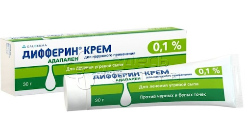 Дифферин 0,1% крем для наружного применения туба, 30г #1