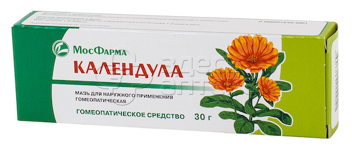Календула мазь гомеопат 30г туба алюм. #1