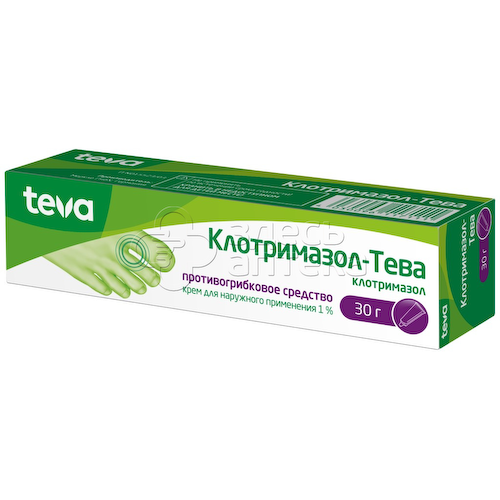 Клотримазол-Тева крем для наружного применения 1%, 30г #1
