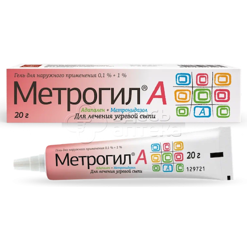 Метрогил А гель д/наруж прим. 0,1%+1% туба 20г #1