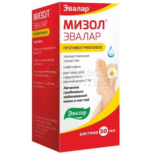 Мизол Эвалар 1% р-р д/нар. прим. фл-кап 50мл #1