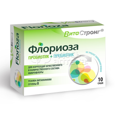 Флориоза Витастронг порошок 1,7г пакет-саше, 10шт #1