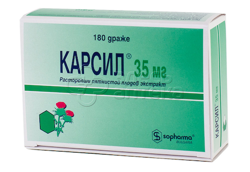 Карсил 35мг, 180 драже #1