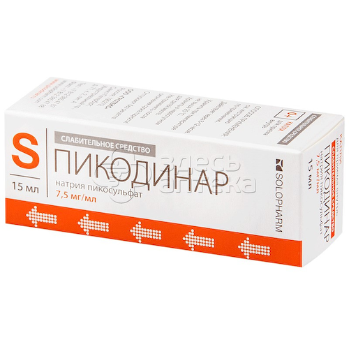 Пикодинар капли д/приема внутрь 7,5мг/мл фл 15мл #1