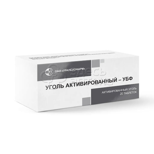 Уголь активированный - УБФ 250 мг таблетки, 50 шт #1